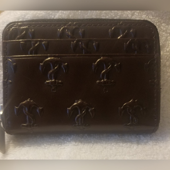 Jack Spade Accessories Rare Brown Leather Jack Spade Zip Around